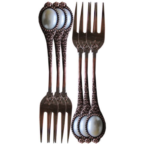 Fancy Metal Fork Set 12pcs