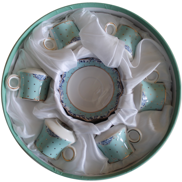 Angela Ceramic Tea Coffee Cup Saucer