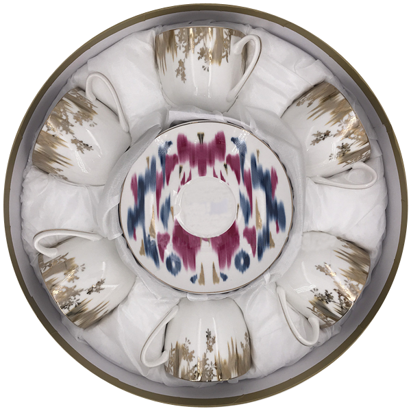 Angela Cup & Saucer Set - Painting Texture