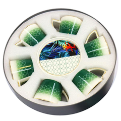 Angela Cup & Saucer Set - Green Floral
