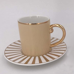 Angela Cup & Saucer Set - Golden