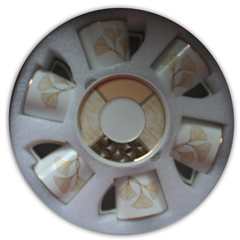Angela Cup & Saucer Set - Golden Flower