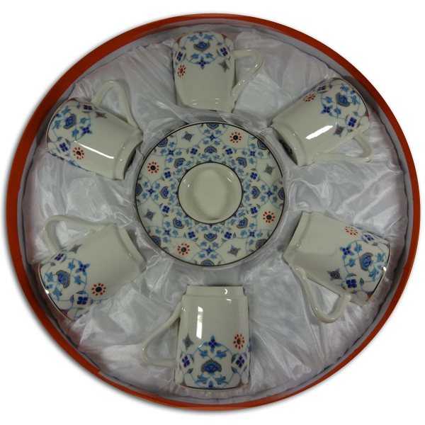 Angela Cup & Saucer Set - Blue Flowers