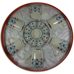 Angela Cup & Saucer Set - Blue Flowers