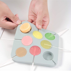 Silicone Lollipop Emoji Mold 8 Cavity
