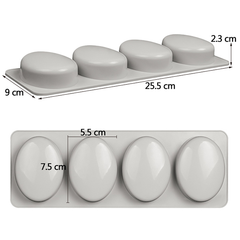 Oval Shaped Silicone Mold