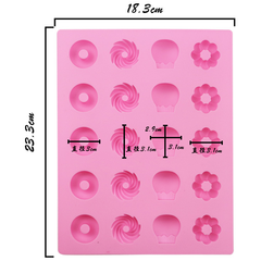 Flower Shaped Donut Mold 20 Cavity