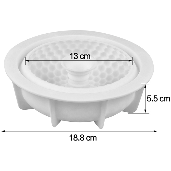 3D Silicone Round Grid Shaped Mold