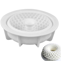 3D Silicone Round Grid Shaped Mold