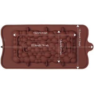 Silicone Bubble Bar Chocolate Mold