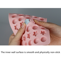 Silicone Star & Round Shaped Candy Mold