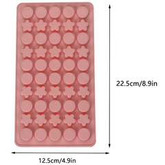 Silicone Star & Round Shaped Candy Mold