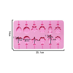 Silicone Lollipop Mold 12 Cavity