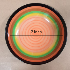 Porcelain Spiral Plate Set 4 Pcs