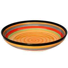 Porcelain Spiral Plate Set 6 Pcs