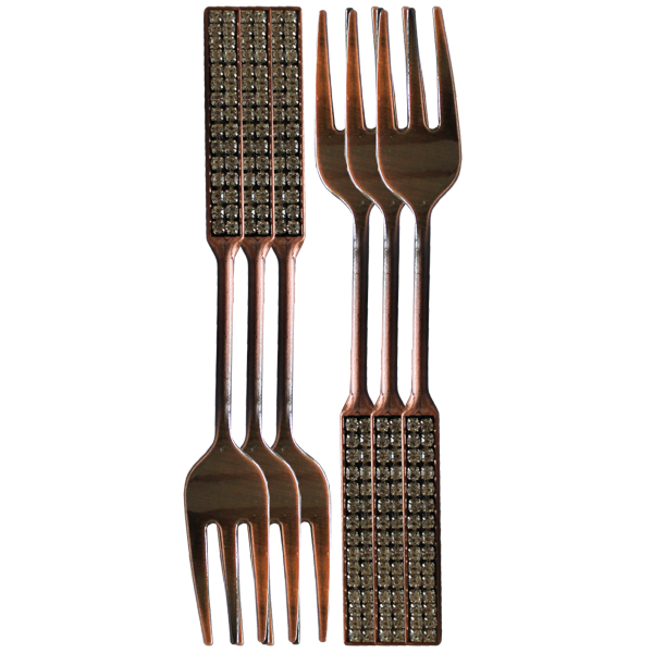 Fancy Metal Fork Set 12pcs