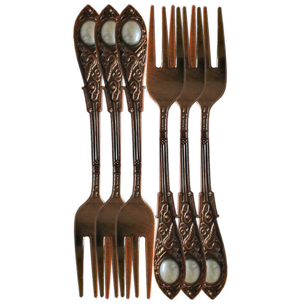 Fancy Metal Fork Set 12pcs