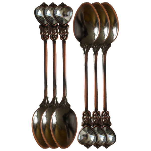 Fancy Metal Spoon Set 12pcs