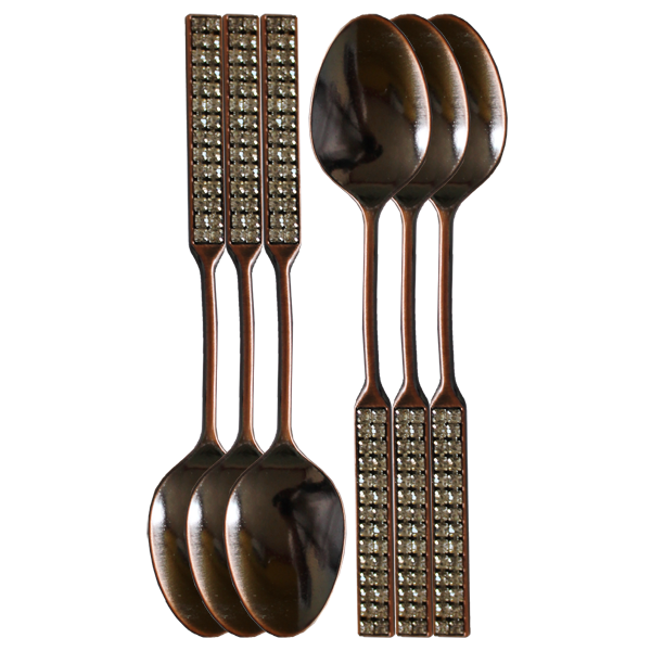 Fancy Metal Spoon Set 12pcs