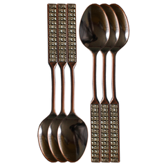 Fancy Metal Spoon Set 12pcs