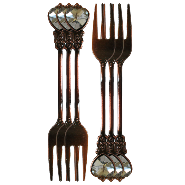 Fancy Metal Fork Set 12pcs