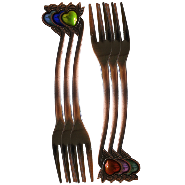 Fancy Metal Fork Set 12pcs