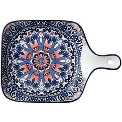 Porcelain Serving Dishes With Handle 2Pcs