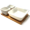 Porcelain Dip Bowl Set With Tray