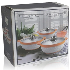 Bothwin Ceramic Pot Set 3 Pcs