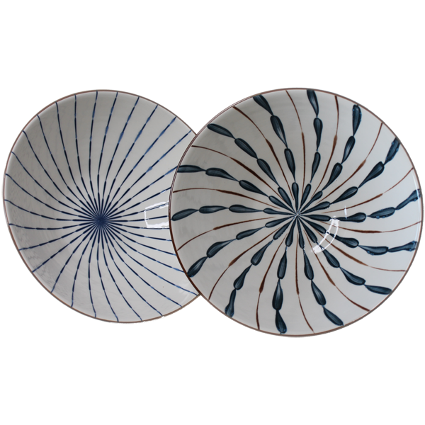 Porcelain Round Serving Bowl 2Pcs
