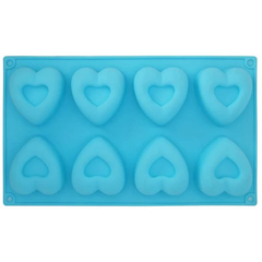 Silicone 8 Cavity Heart Mold