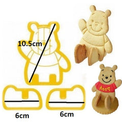Bear Shape Cookie Cutter 3Pcs Set