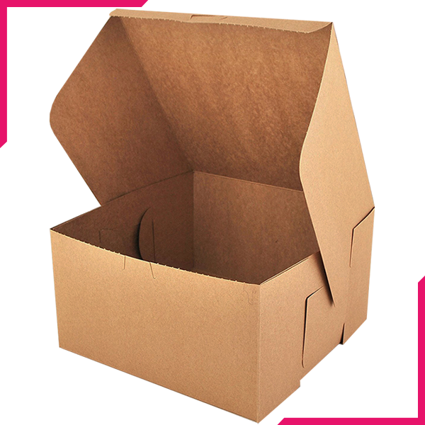 Pack Of 20 Brown Cake Box Large - bakeware bake house kitchenware bakers supplies baking