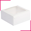 Pack Of 10 White Brownie Box - bakeware bake house kitchenware bakers supplies baking