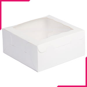 Pack Of 20 White Brownie Box - bakeware bake house kitchenware bakers supplies baking