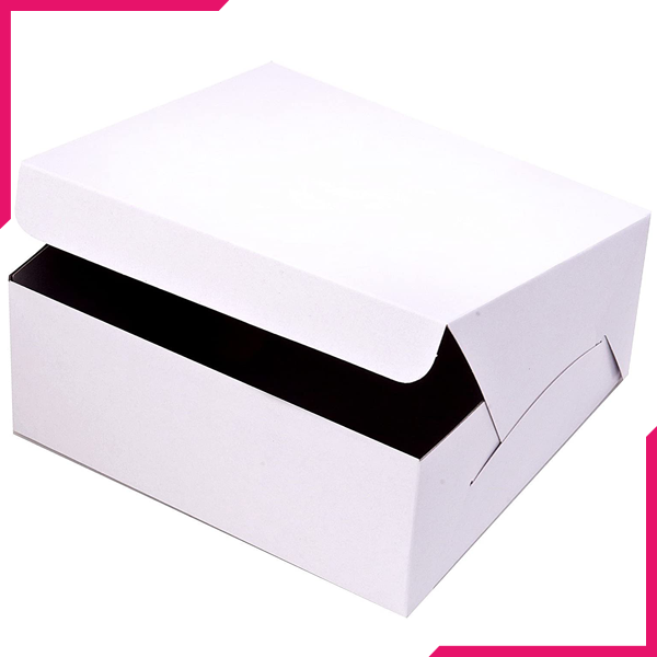 Pack Of 30 White Bakery Box - bakeware bake house kitchenware bakers supplies baking
