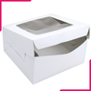 Pack Of 10 White Bakery Box With Window - bakeware bake house kitchenware bakers supplies baking