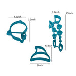 Baby Shark Fondant Cutter Set Plastic