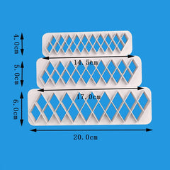 Diamond Shape Fondant Cake Cutter 3Pcs Set