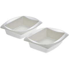 Symphony Rectangle Baker Set 2Pcs - bakeware bake house kitchenware bakers supplies baking