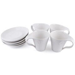 Symphony Cup/Saucer Set 8Pcs - bakeware bake house kitchenware bakers supplies baking