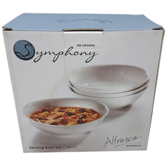 Symphony Serving Bowl Set 4 Pcs - bakeware bake house kitchenware bakers supplies baking