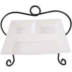 Symphony Square Divider Plate & Stand - bakeware bake house kitchenware bakers supplies baking