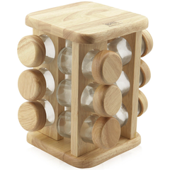 Billi Revolving Spice Rack Set 12Pcs - bakeware bake house kitchenware bakers supplies baking
