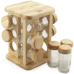 Billi Revolving Spice Rack Set 12Pcs - bakeware bake house kitchenware bakers supplies baking
