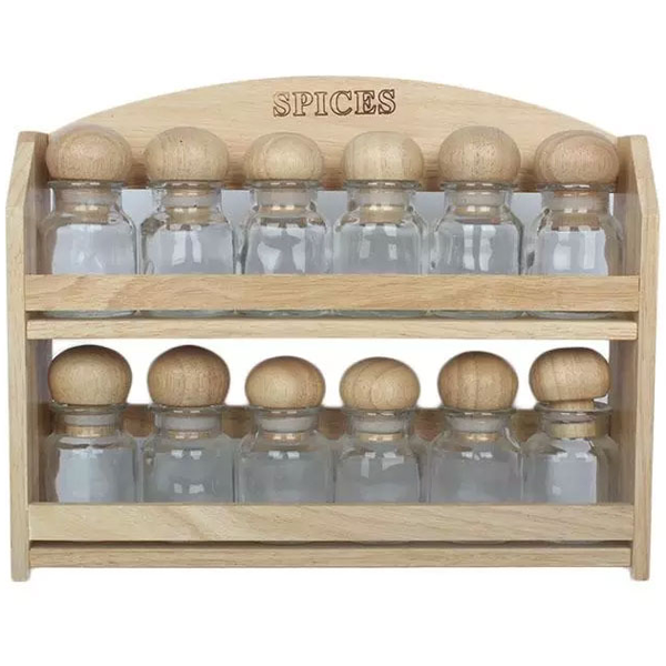 Billi 12 Pcs Spices Rack - bakeware bake house kitchenware bakers supplies baking
