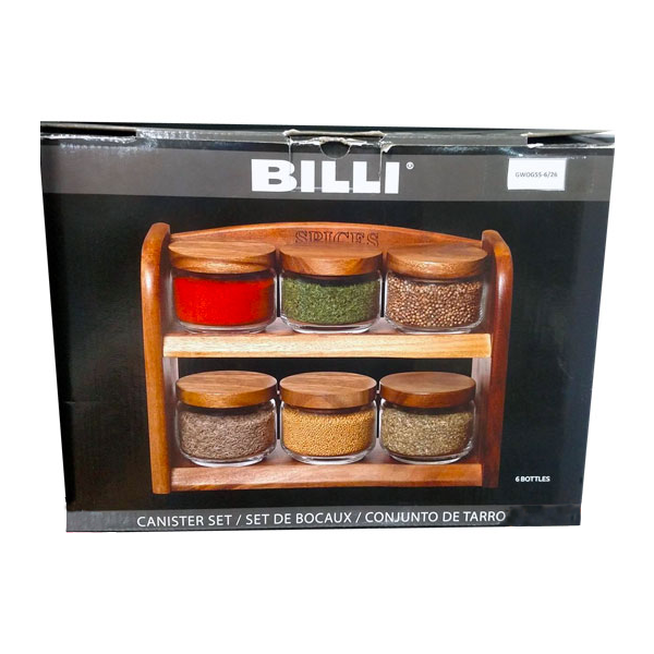 Billi 6 Pcs Jar - bakeware bake house kitchenware bakers supplies baking