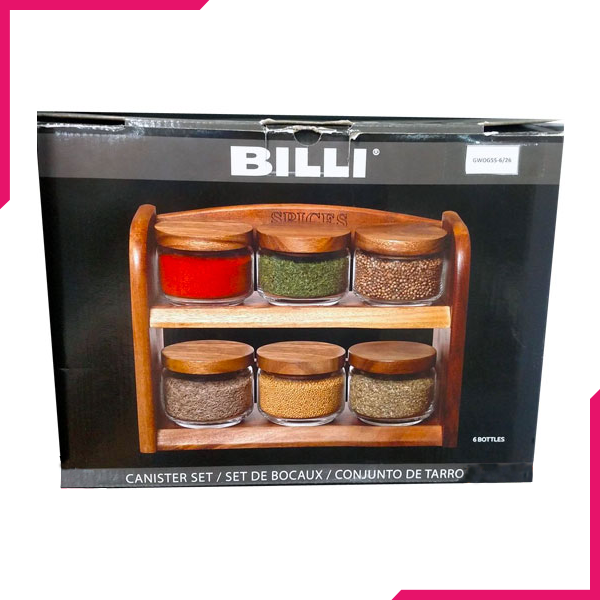 Billi 6 Pcs Jar - bakeware bake house kitchenware bakers supplies baking