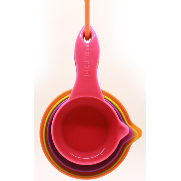 4 pc Measuring Cups Set Multi Color - bakeware bake house kitchenware bakers supplies baking
