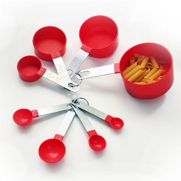 Measuring Cups & Spoons Set 8pcs - bakeware bake house kitchenware bakers supplies baking